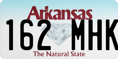 AR license plate 162MHK
