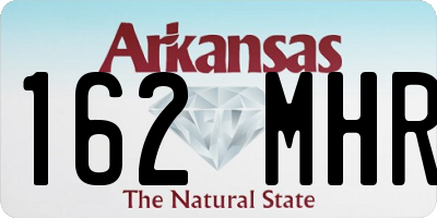 AR license plate 162MHR