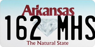 AR license plate 162MHS