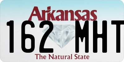 AR license plate 162MHT