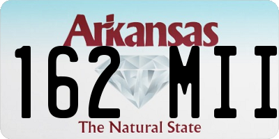AR license plate 162MII