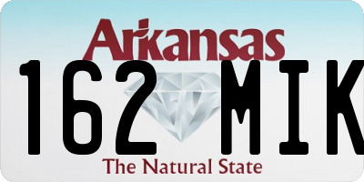 AR license plate 162MIK