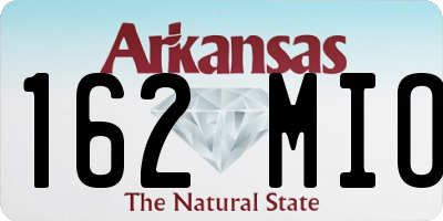 AR license plate 162MIO