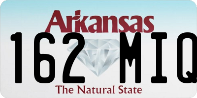 AR license plate 162MIQ