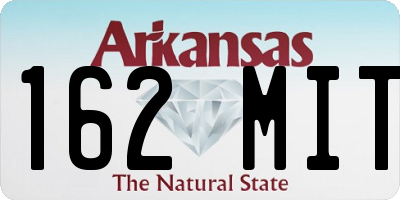 AR license plate 162MIT