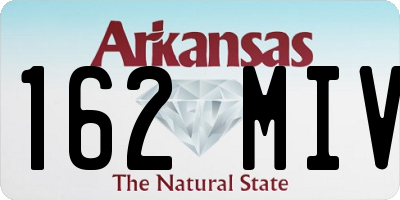 AR license plate 162MIV