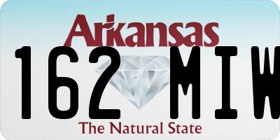 AR license plate 162MIW