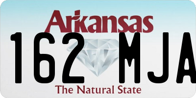 AR license plate 162MJA