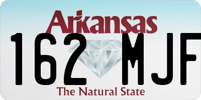 AR license plate 162MJF