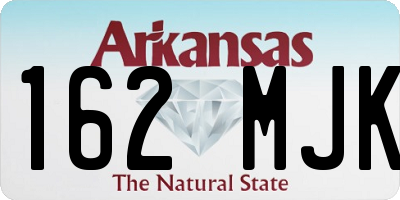 AR license plate 162MJK