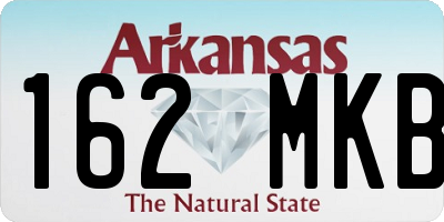 AR license plate 162MKB
