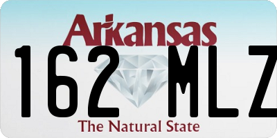 AR license plate 162MLZ