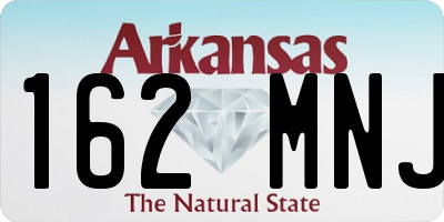 AR license plate 162MNJ