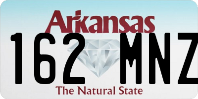 AR license plate 162MNZ