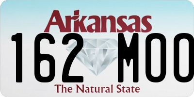 AR license plate 162MOO