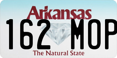 AR license plate 162MOP
