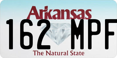 AR license plate 162MPF