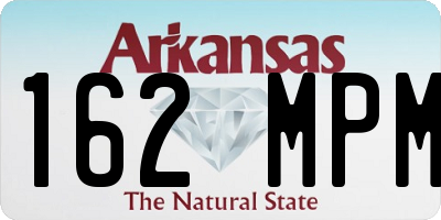 AR license plate 162MPM