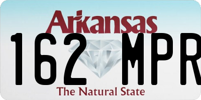 AR license plate 162MPR