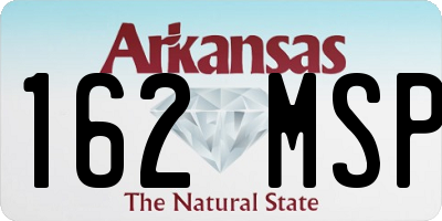 AR license plate 162MSP