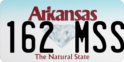 AR license plate 162MSS