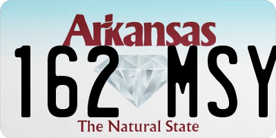 AR license plate 162MSY