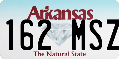 AR license plate 162MSZ