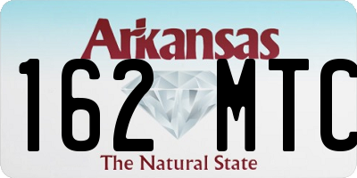 AR license plate 162MTC