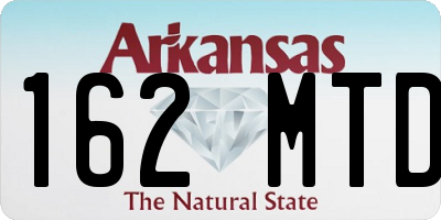 AR license plate 162MTD