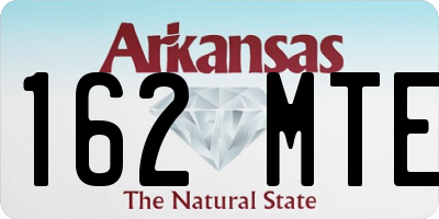 AR license plate 162MTE