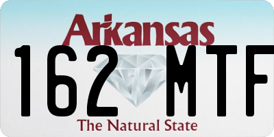 AR license plate 162MTF