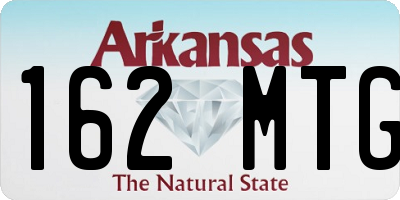AR license plate 162MTG