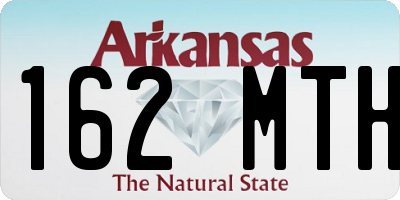 AR license plate 162MTH