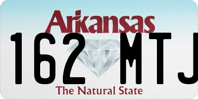 AR license plate 162MTJ