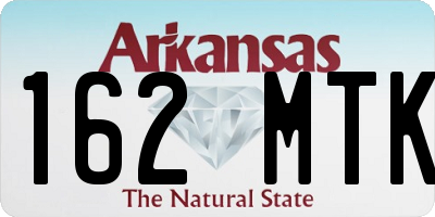 AR license plate 162MTK