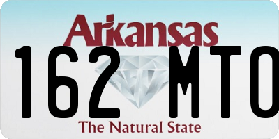 AR license plate 162MTO
