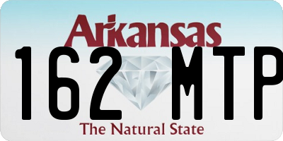 AR license plate 162MTP