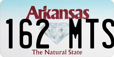 AR license plate 162MTS