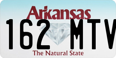 AR license plate 162MTV