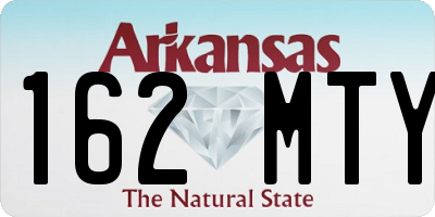 AR license plate 162MTY