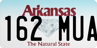 AR license plate 162MUA