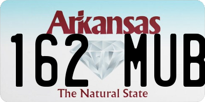 AR license plate 162MUB