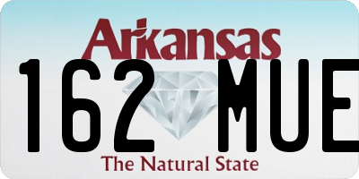 AR license plate 162MUE