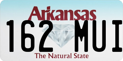 AR license plate 162MUI