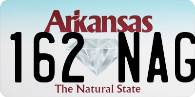 AR license plate 162NAG