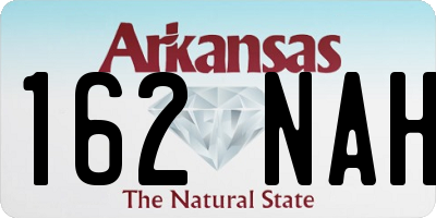 AR license plate 162NAH