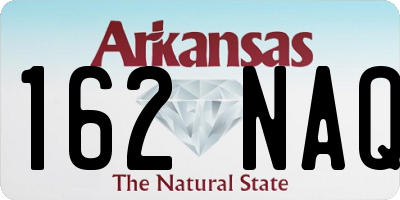 AR license plate 162NAQ