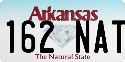 AR license plate 162NAT