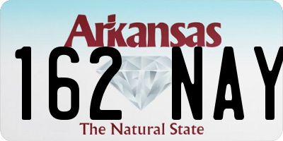 AR license plate 162NAY