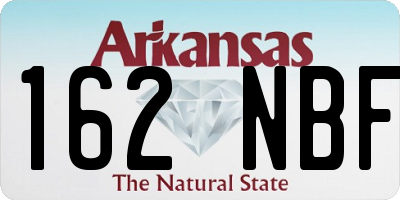 AR license plate 162NBF